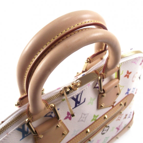 Louis Vuitton Monogram Multicolor Alma White 7 of 10