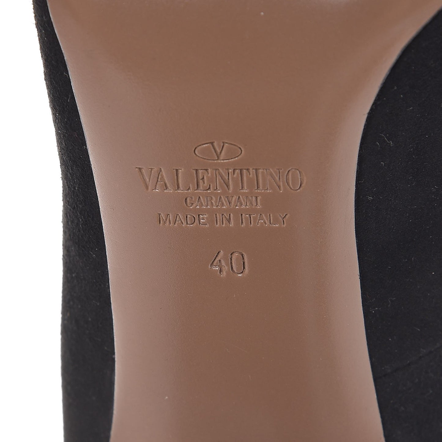 Suede Tan-Go Mary Jane 100mm Pumps 40 Black