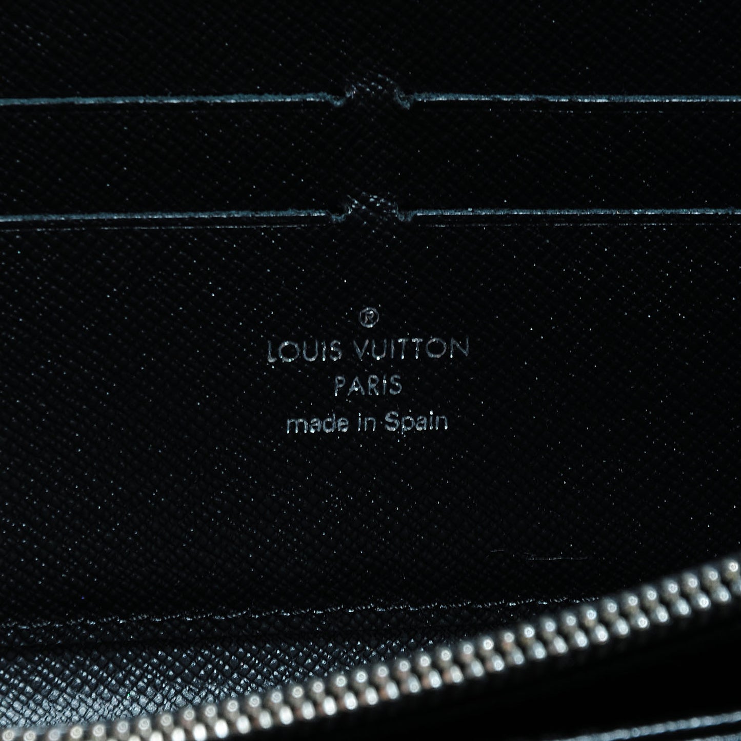 Epi Leather Zippy Wallet Black