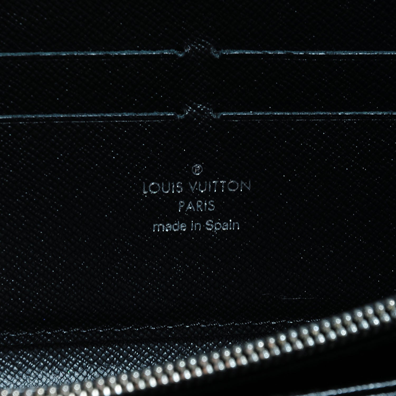 Louis Vuitton Epi Leather Zippy Wallet Black 6 of 8