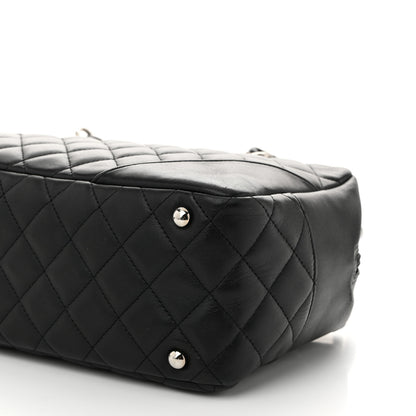 Chanel Calfskin Quilted Large Cambon Bowler Black 10 of 11