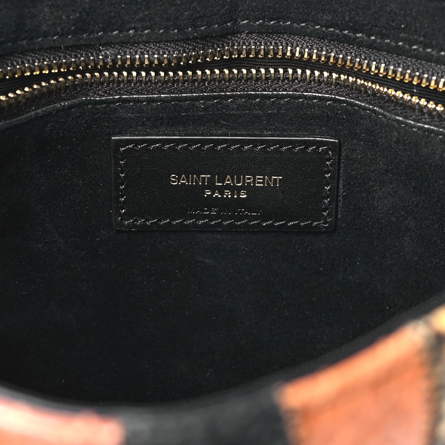 Saint Laurent Snakeskin Patchwork Le 5 A 7 Hobo Brown 6 of 10