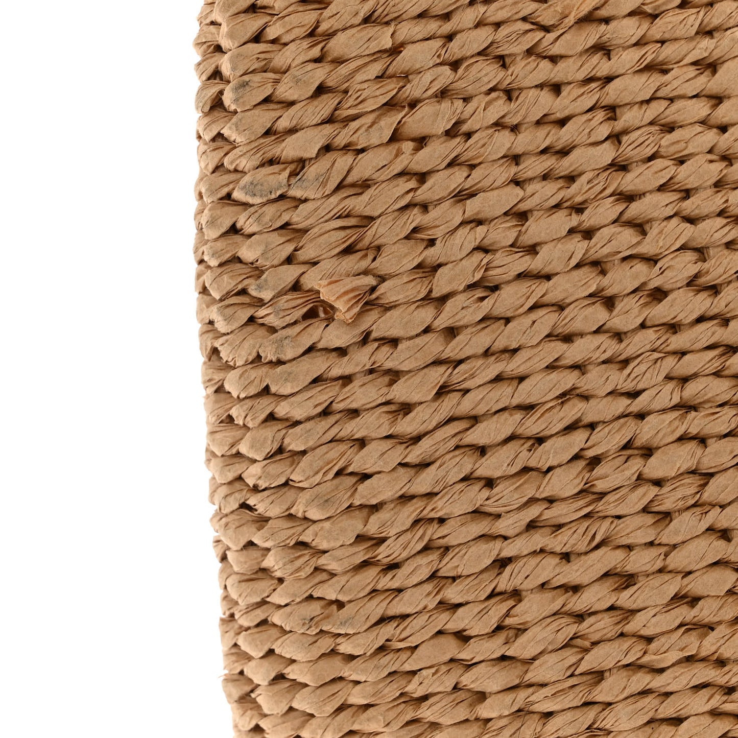 Raffia Large Woody Tote White