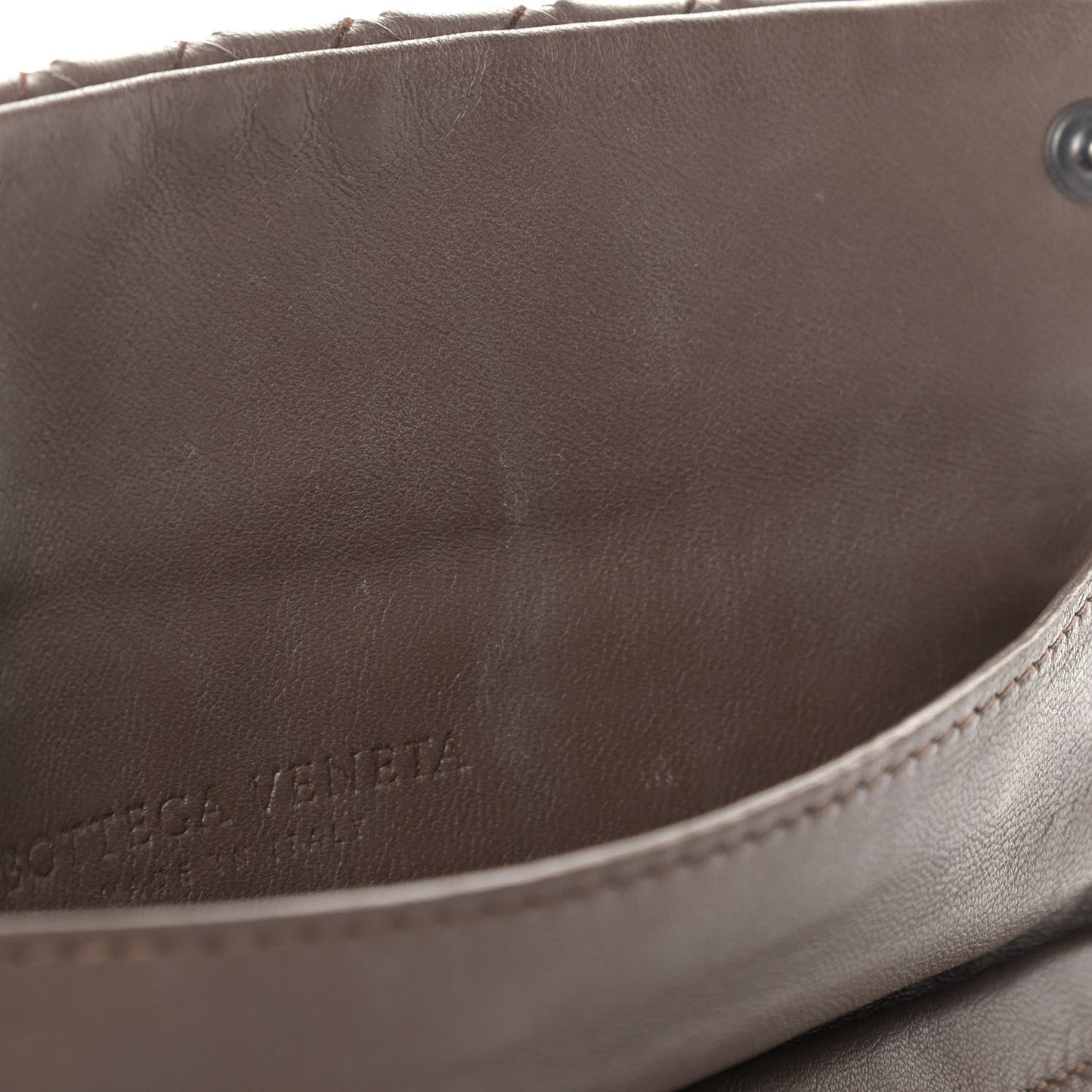 Nappa Intrecciato Mini Messenger Bag Espresso