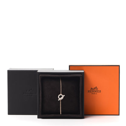 Hermes 18K Rose Gold Diamond Finesse Bracelet SH 5 of 5