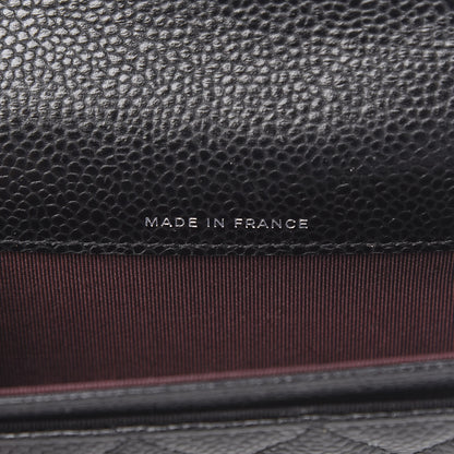 Chanel Caviar Quilted Flap Card Holder Wallet Black 7 of 9
