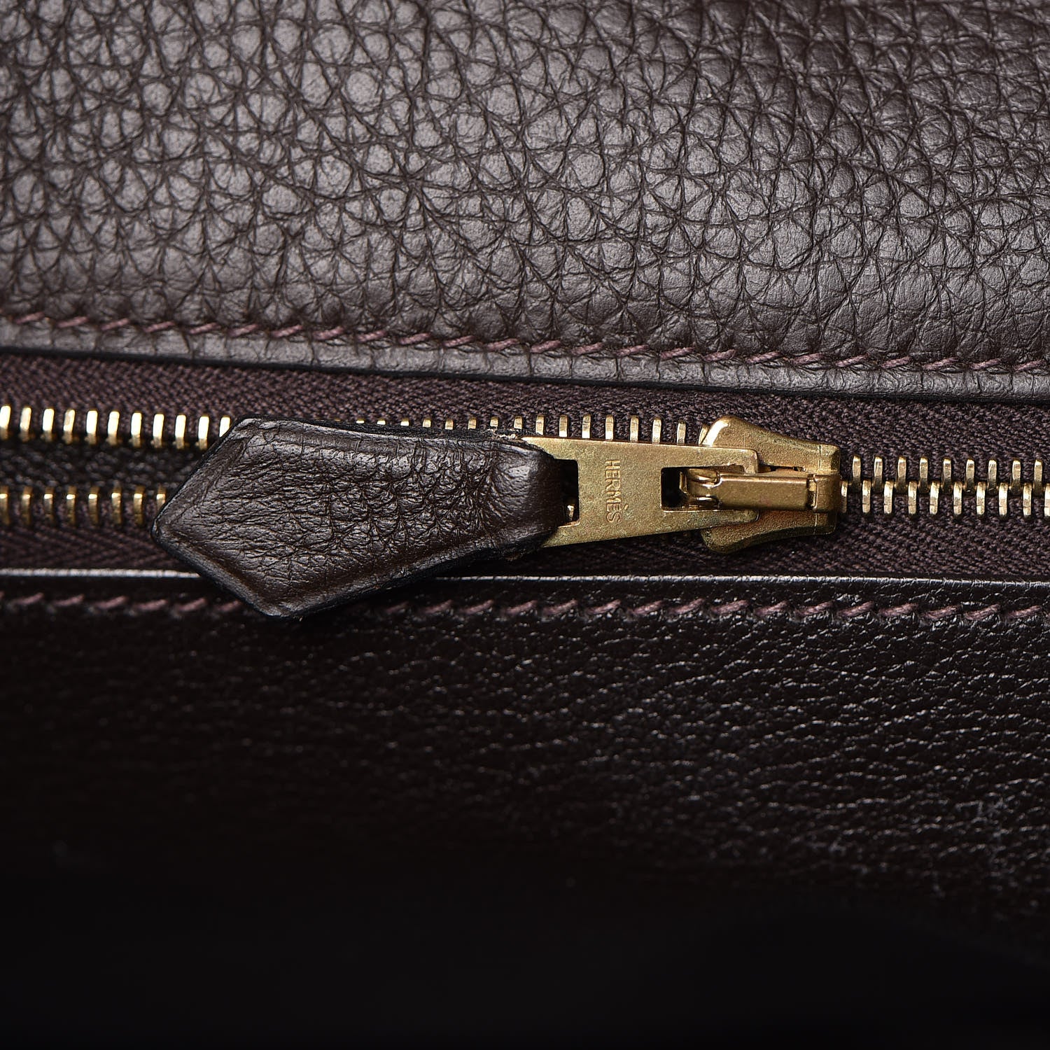 Hermes Taurillon Clemence Kelly Retourne 35 Chocolate 29 of 38