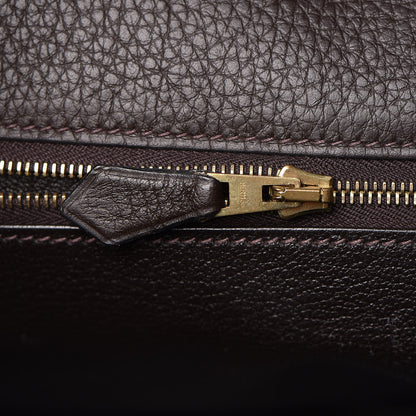 Hermes Taurillon Clemence Kelly Retourne 35 Chocolate 29 of 38