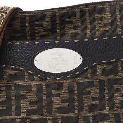 Fendi Zucca Cuoio Romano Selleria Messenger Tobacco Moro 9 of 9