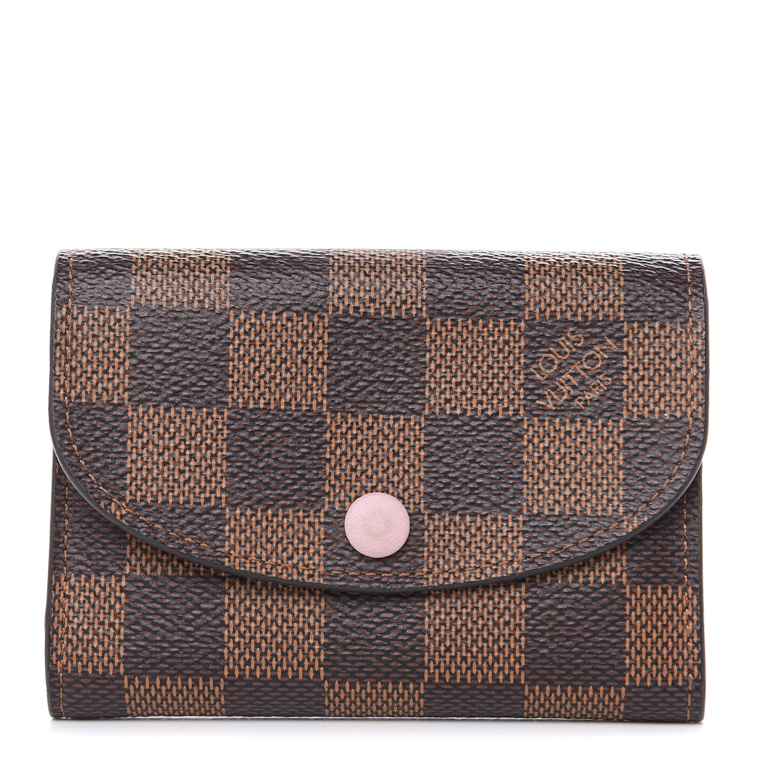 Louis Vuitton Damier Ebene Rosalie Coin Purse Rose Ballerine 1 of 11