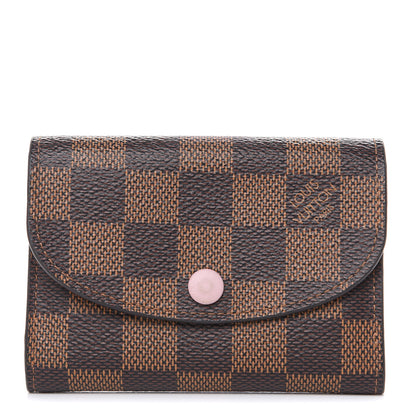 Louis Vuitton Damier Ebene Rosalie Coin Purse Rose Ballerine 1 of 11
