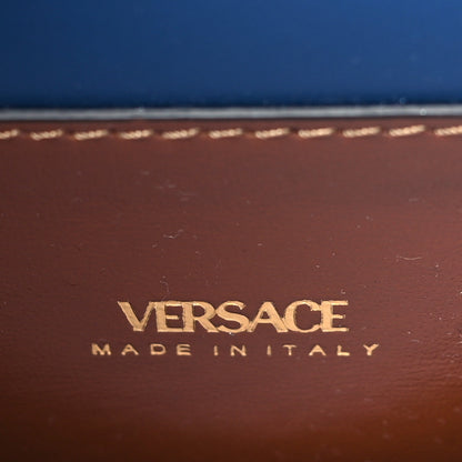 Versace Denim La Medusa Chain Shoulder Bag Navy Blue 6 of 9