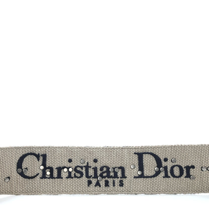 Christian Dior Oblique Studded Shoulder Strap Blue 5 of 5