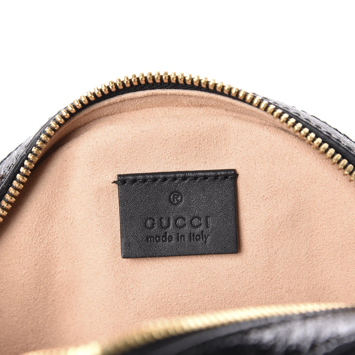 Gucci Suede Patent Web Mini Ophidia Round Shoulder Bag Hibiscus Red Black 8 of 10