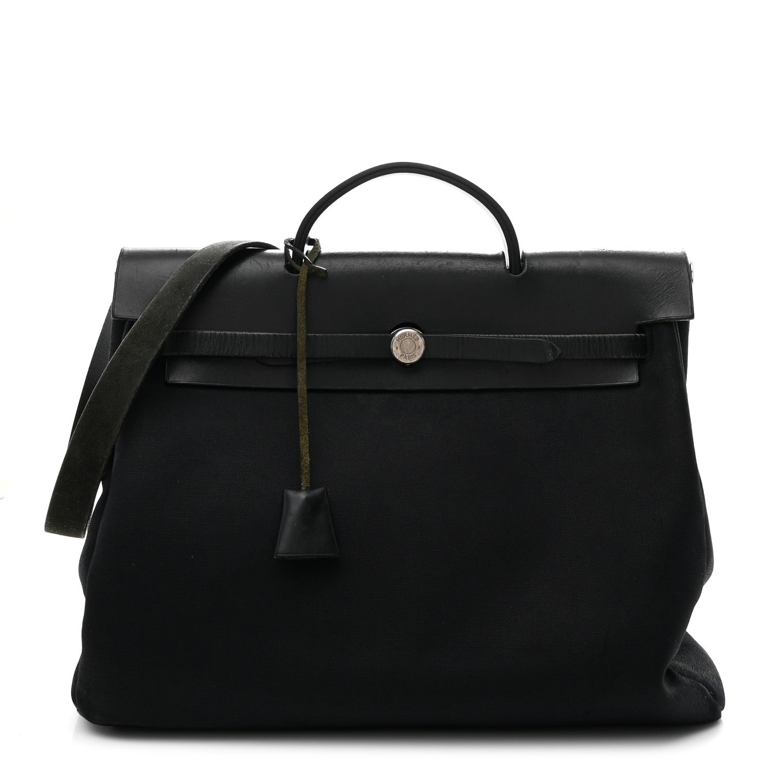 Hermes Toile Vache Hunter Herbag Zip 39 MM Black 1 of 12