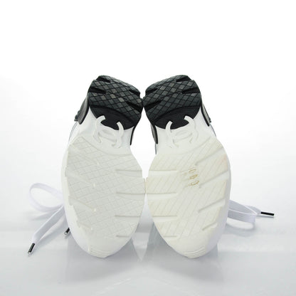 Chanel Calfskin Neoprene CC Sneakers 37.5 White Black 5 of 7