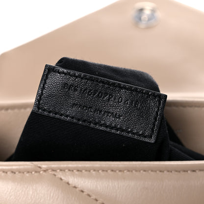 Saint Laurent Calfskin Y Quilted Monogram Toy Loulou Crossbody Bag Dark Beige 8 of 19