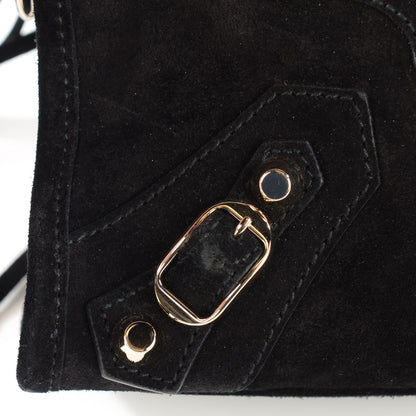 Balenciaga Baby Daim Suede Classic Gold Hardware Mini City Black 11 of 11