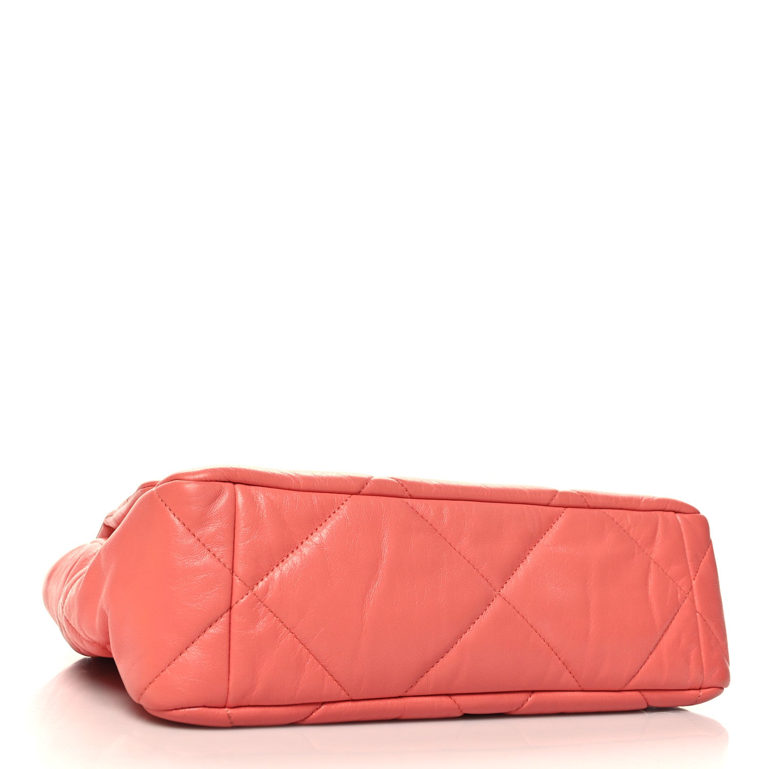 Chanel Lambskin Quilted Large Chanel 19 Flap Coral 4 of 12