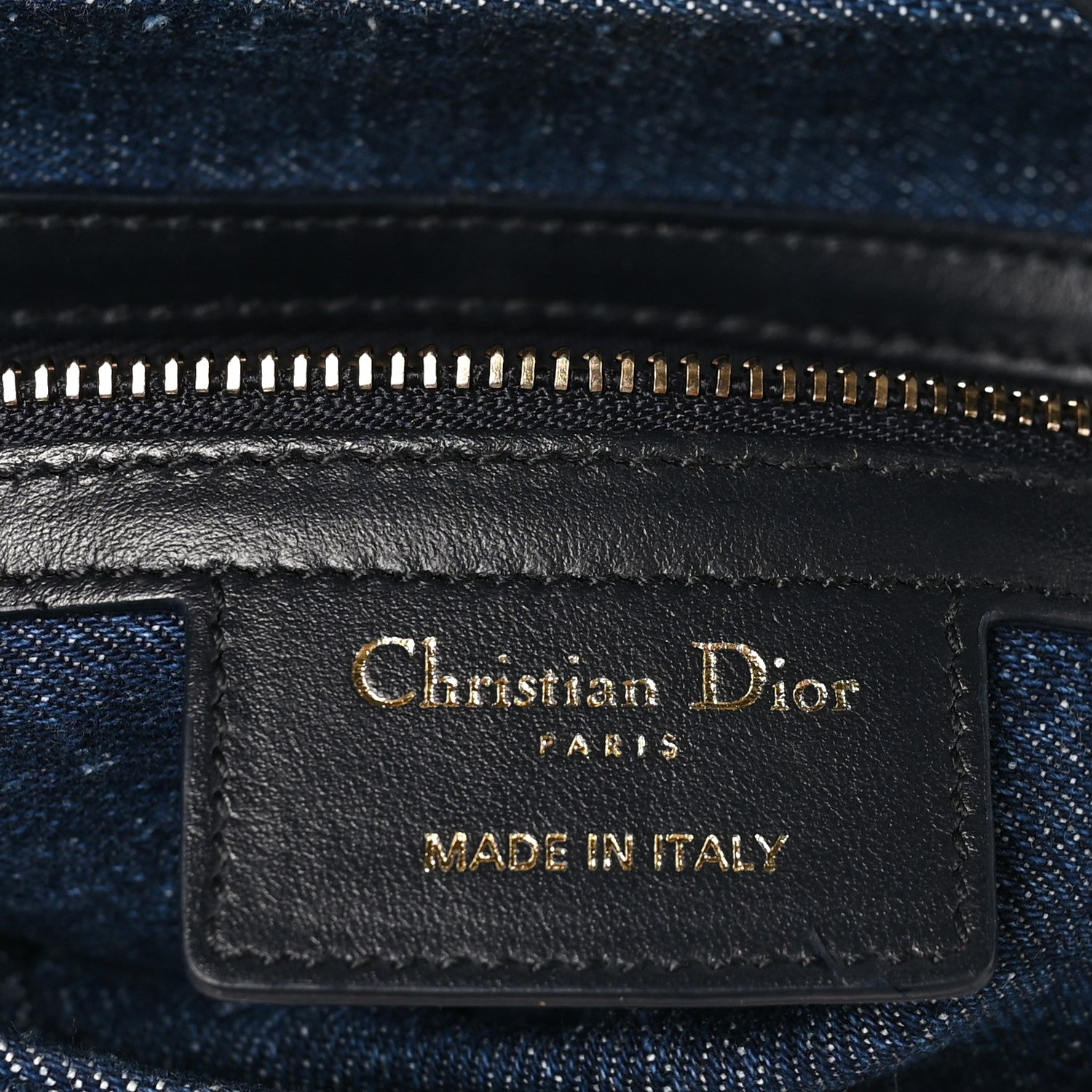 Christian Dior Denim Oblique Jacquard Saddle Bag With Strap Blue 6 of 12
