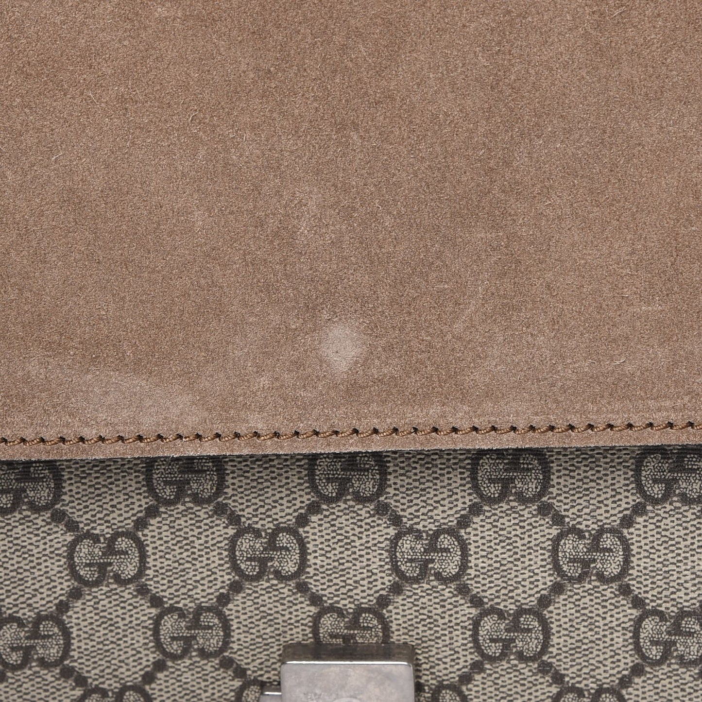 GG Supreme Monogram Medium Dionysus Shoulder Bag Taupe