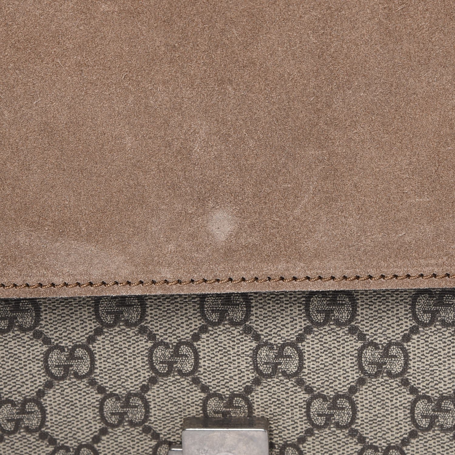 Gucci GG Supreme Monogram Medium Dionysus Shoulder Bag Taupe 11 of 11