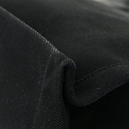 Saint Laurent Linen Calfskin Rive Gauche Tote Black 16 of 19
