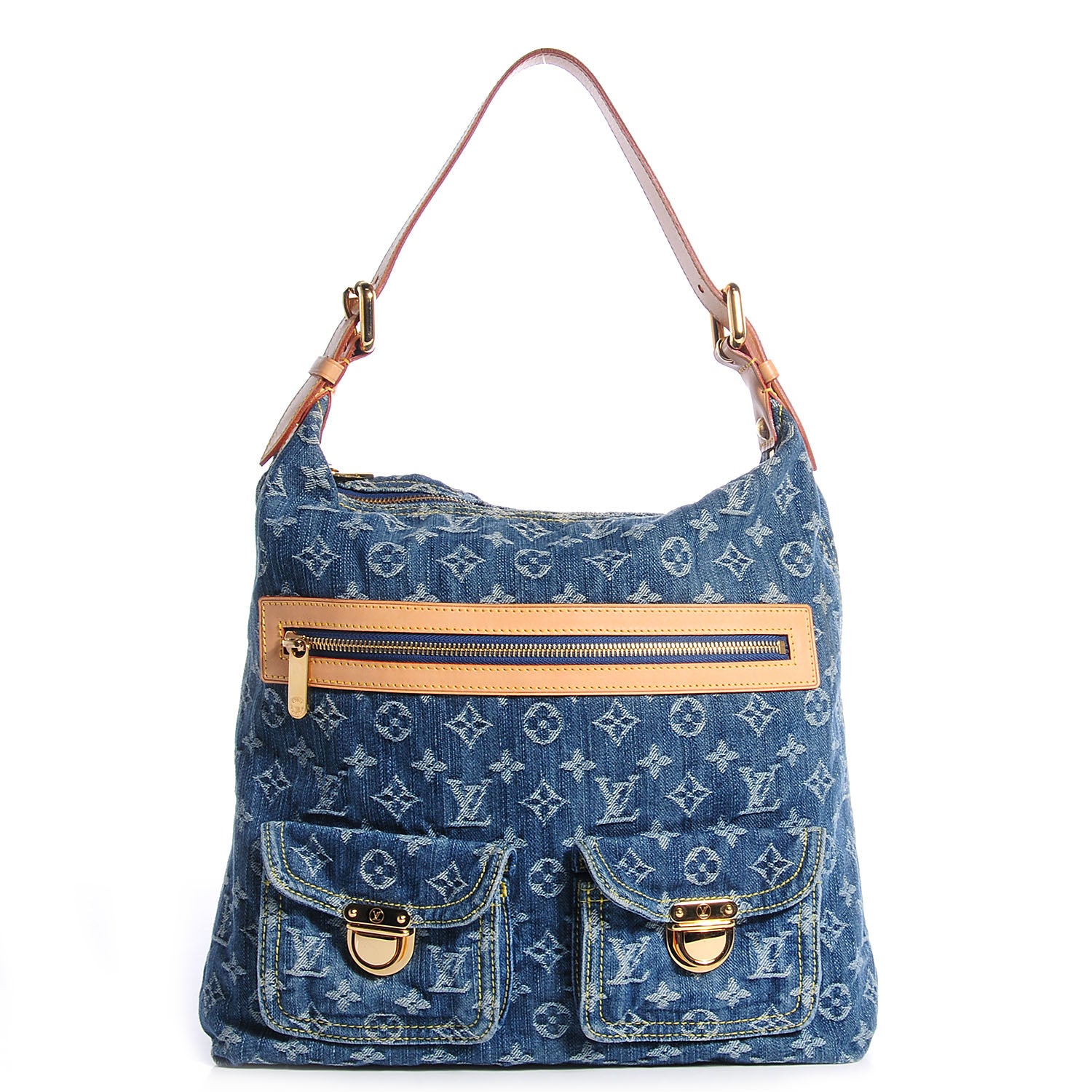 Louis Vuitton Denim Baggy GM Blue 1 of 7