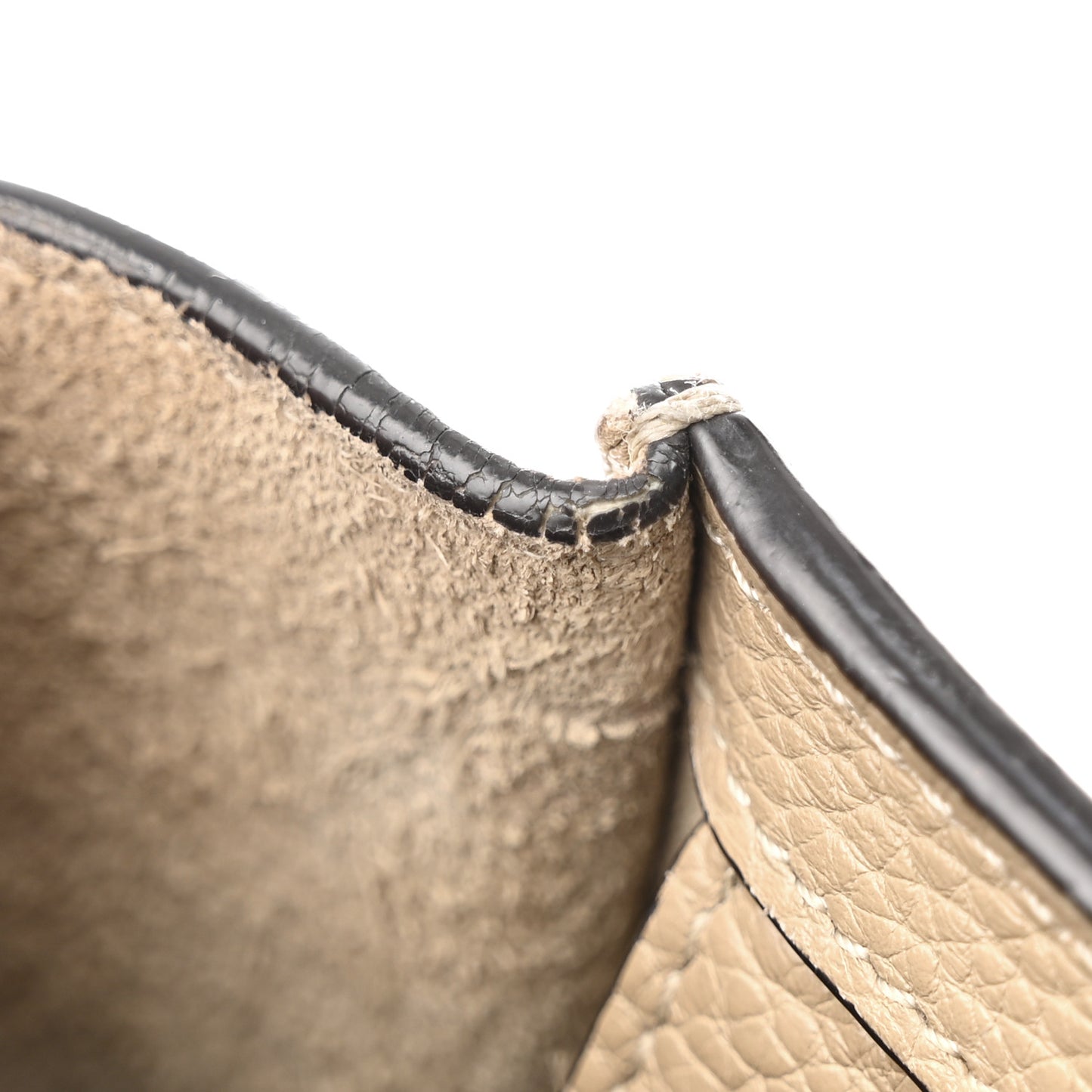 Drummed Calfskin Nano Luggage Dune