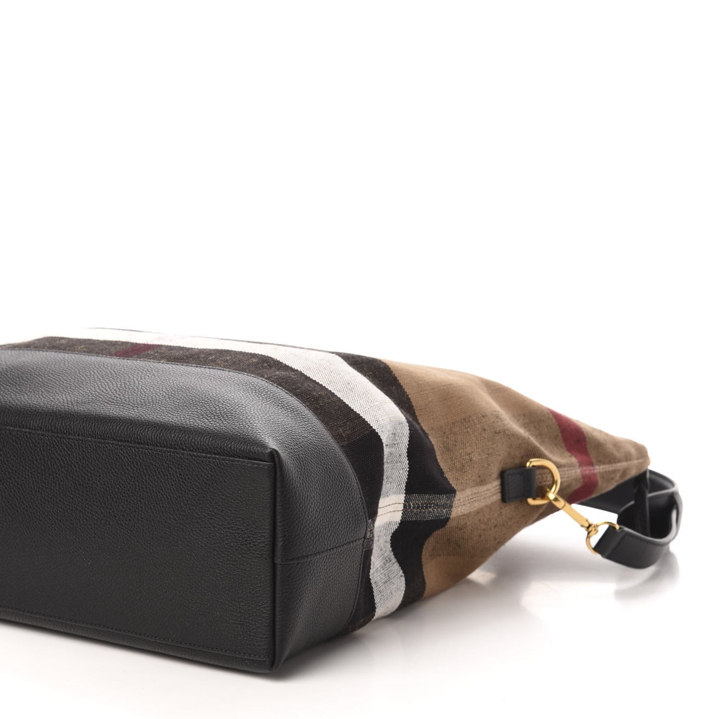 Canvas Check Armley Folding Messenger Black