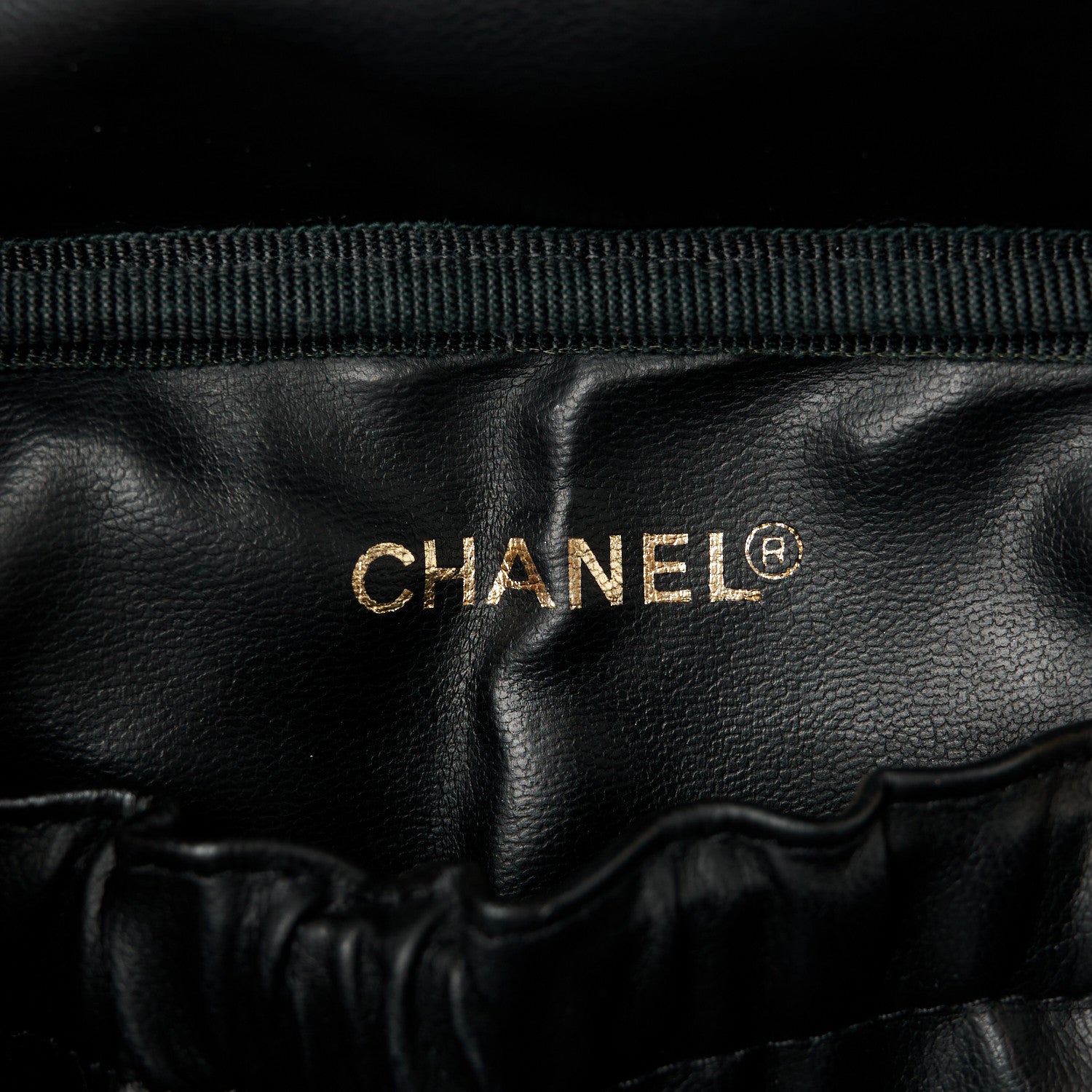 Chanel Lambskin Vanity Cosmetic Case Black 6 of 10