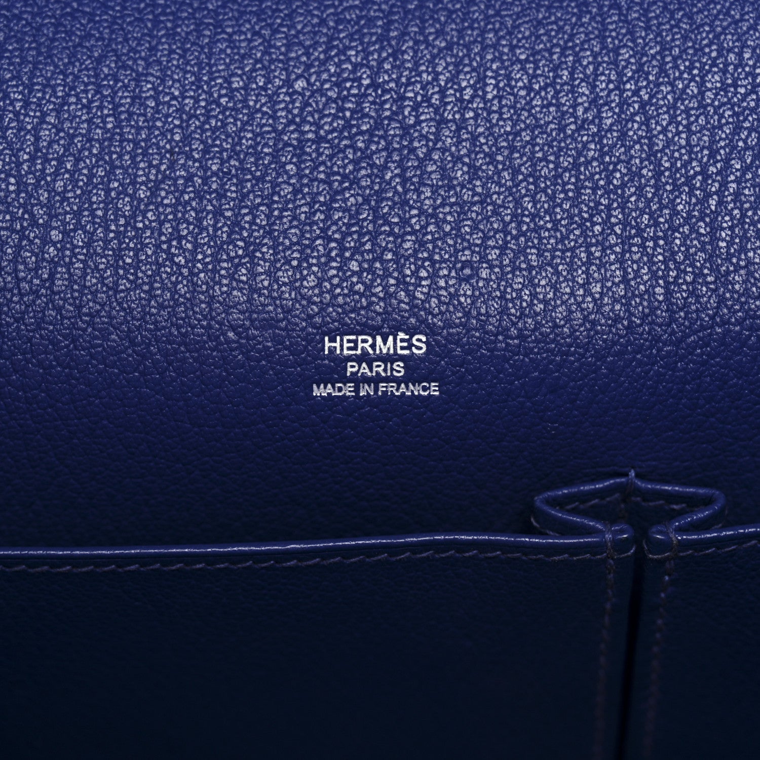 Hermes Taurillon Clemence Jypsiere 28 Bleu Electrique 6 of 13