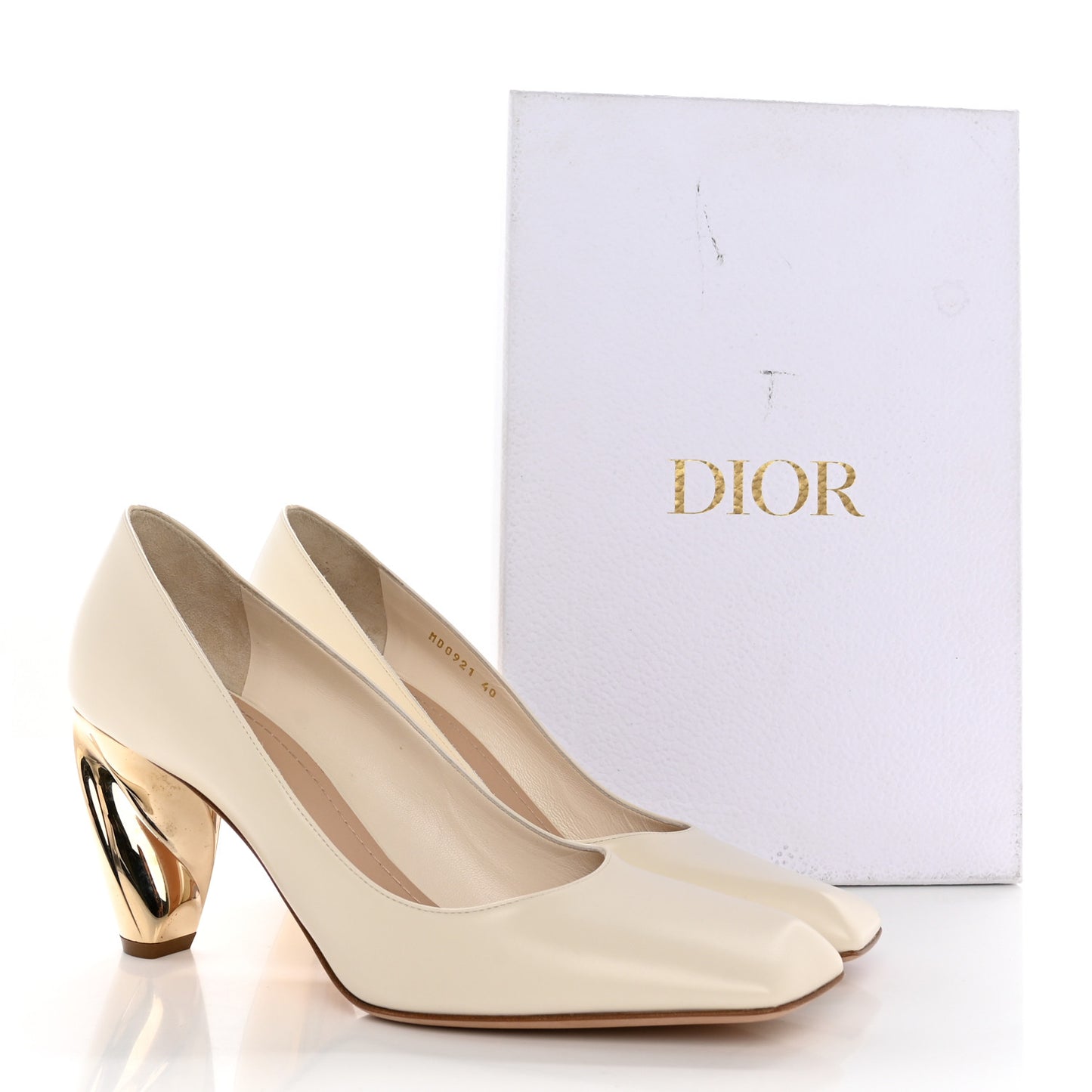 Soft Calfskin Rhodes 80mm Pumps 40 Off White