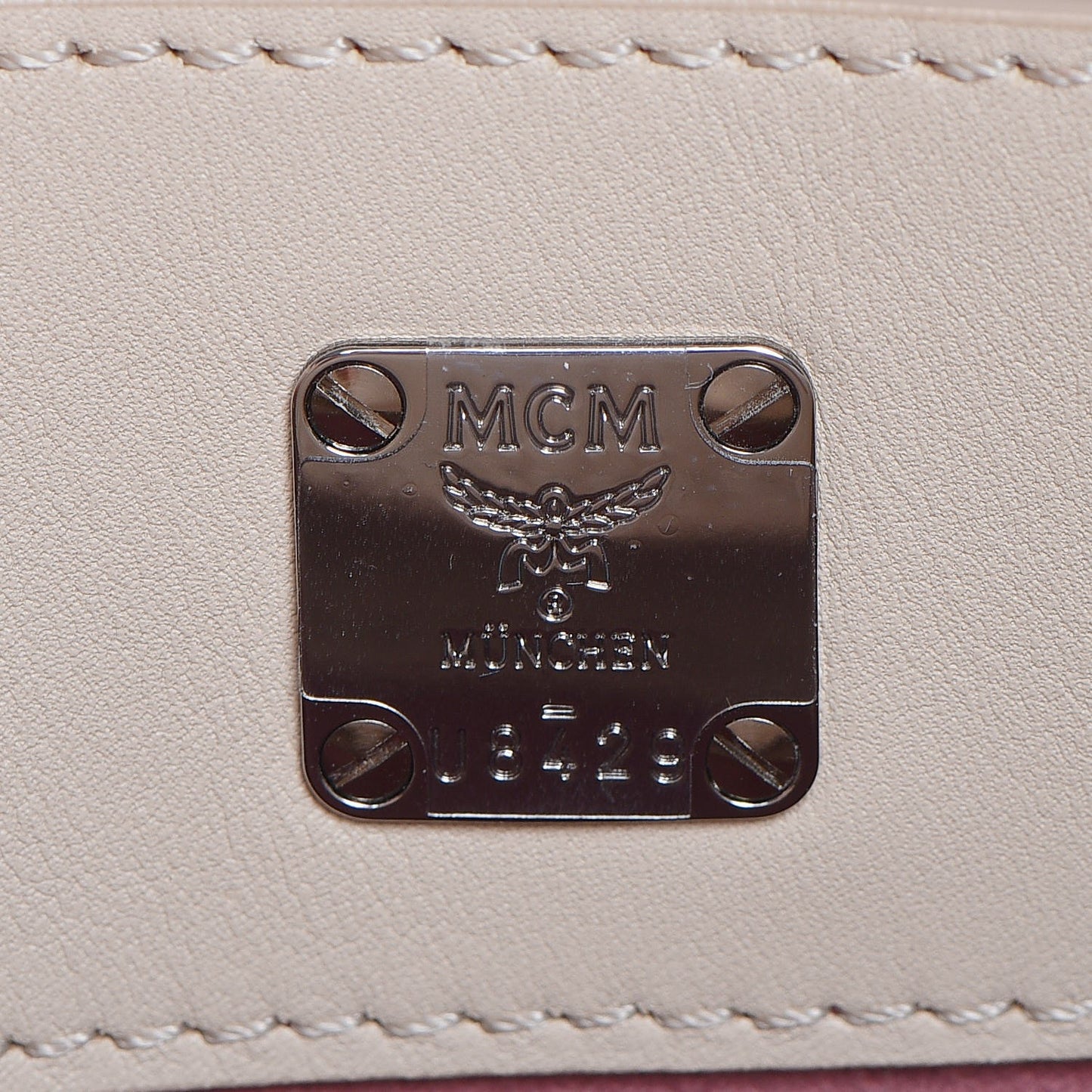Lambskin Star Eyed Bunny Mini Milla Tote Natural