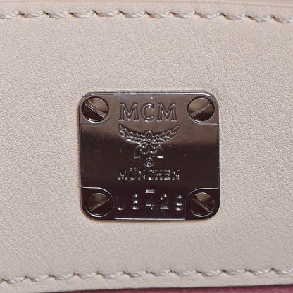 MCM Lambskin Star Eyed Bunny Mini Milla Tote Natural 8 of 27