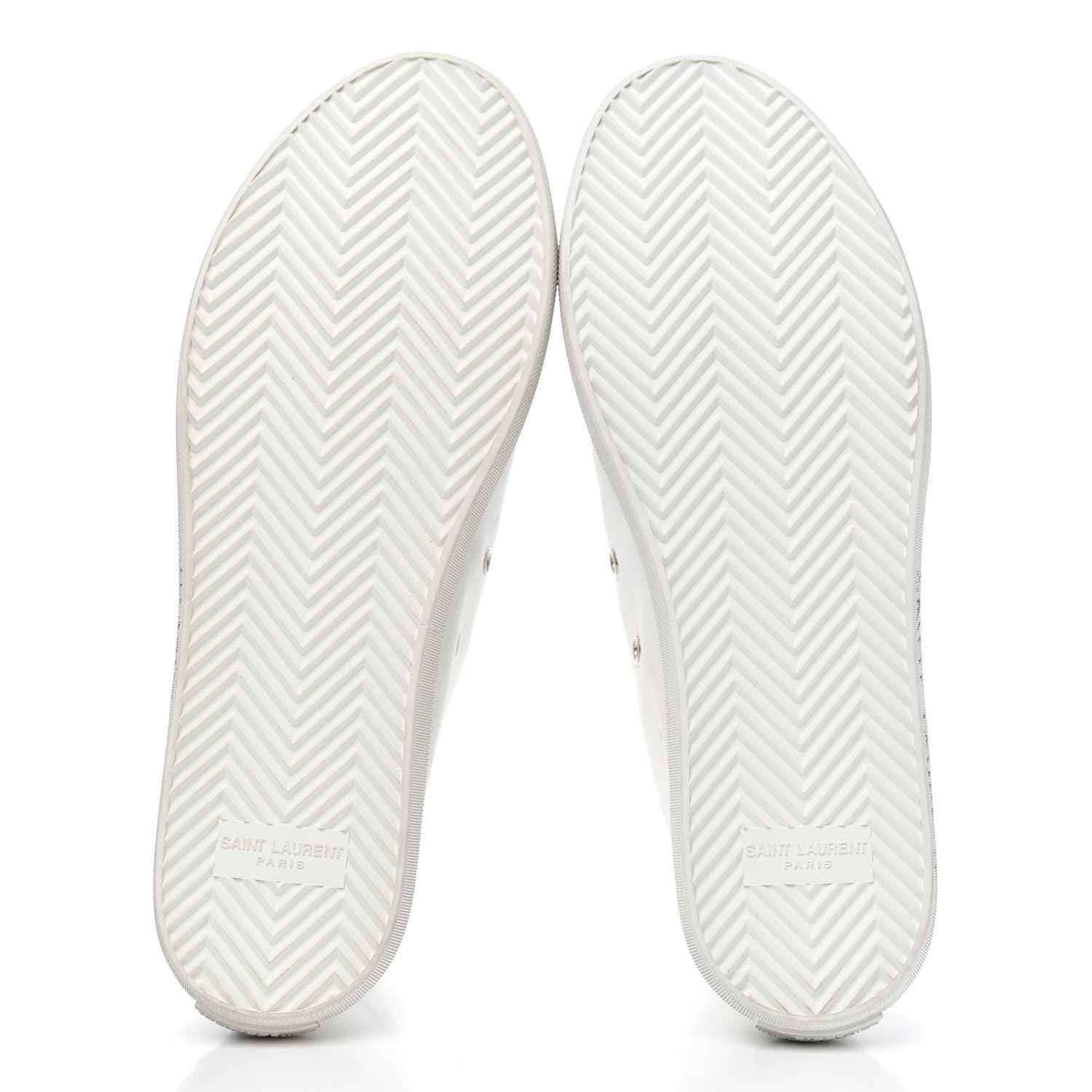 Saint Laurent Canvas Womens Malibu High Top Sneakers Optic 39.5 White 5 of 8
