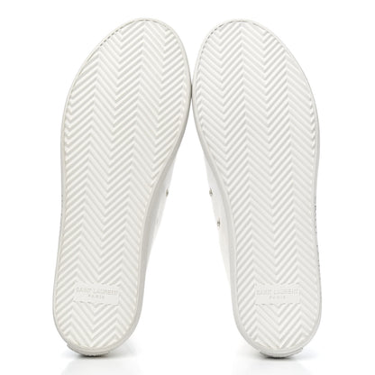 Saint Laurent Canvas Womens Malibu High Top Sneakers Optic 39.5 White 5 of 8