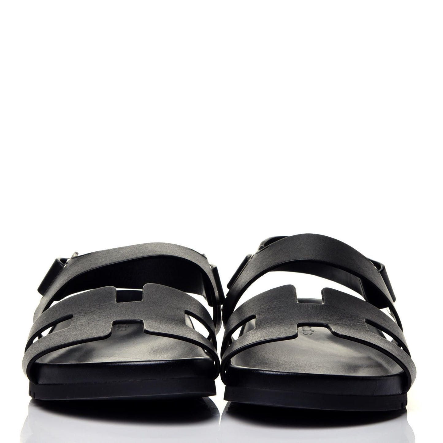 Calfskin Womens Takara Sandals 38.5 Black