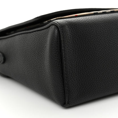 Burberry Grainy Calfskin Vintage Check Note Crossbody Bag Black 8 of 10