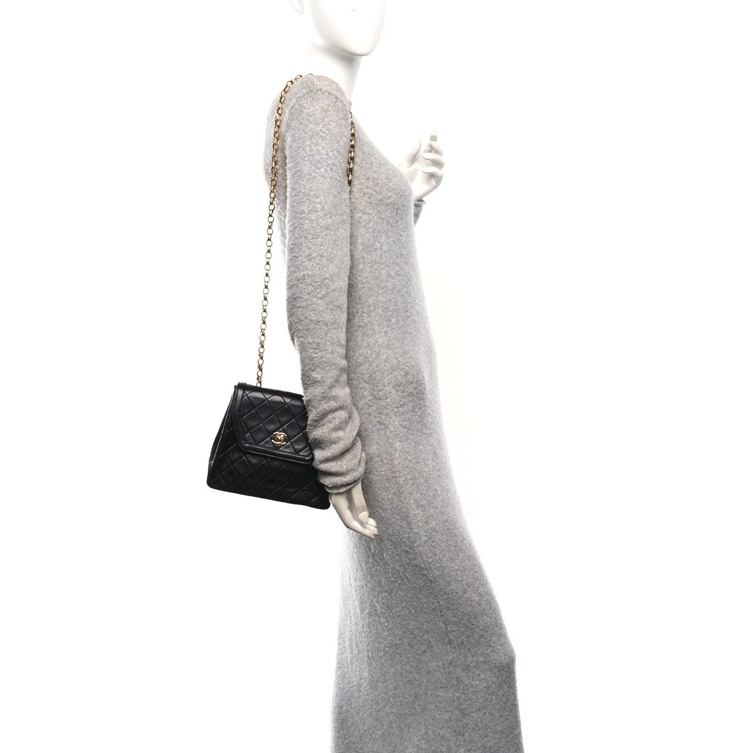 Chanel Lambskin Quilted Small Shoulder Bag Black 2 of 12