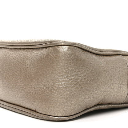 Gucci Metallic Pebbled Calfskin Small Soho Disco Bag Golden Beige 10 of 10
