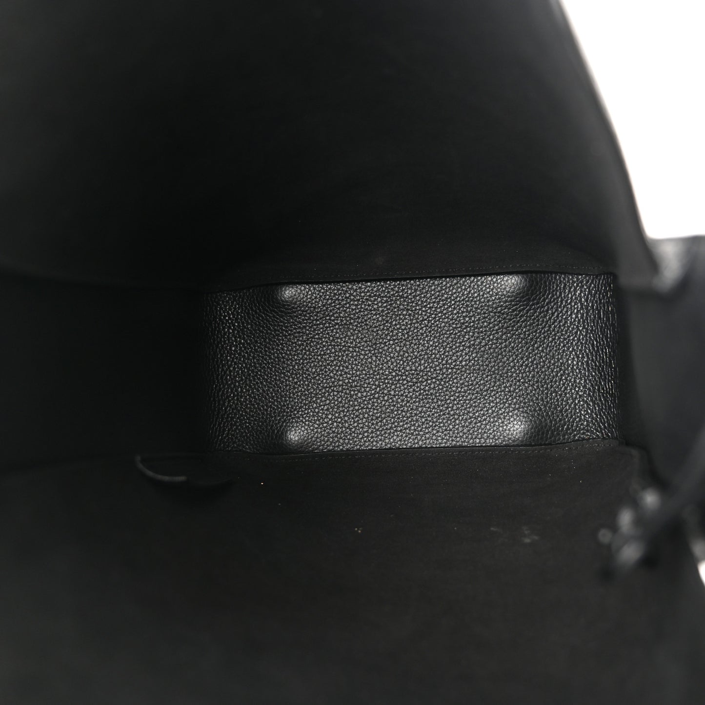 Calfskin Logo Embossed Small Tool 2.0 North-South Tote Black