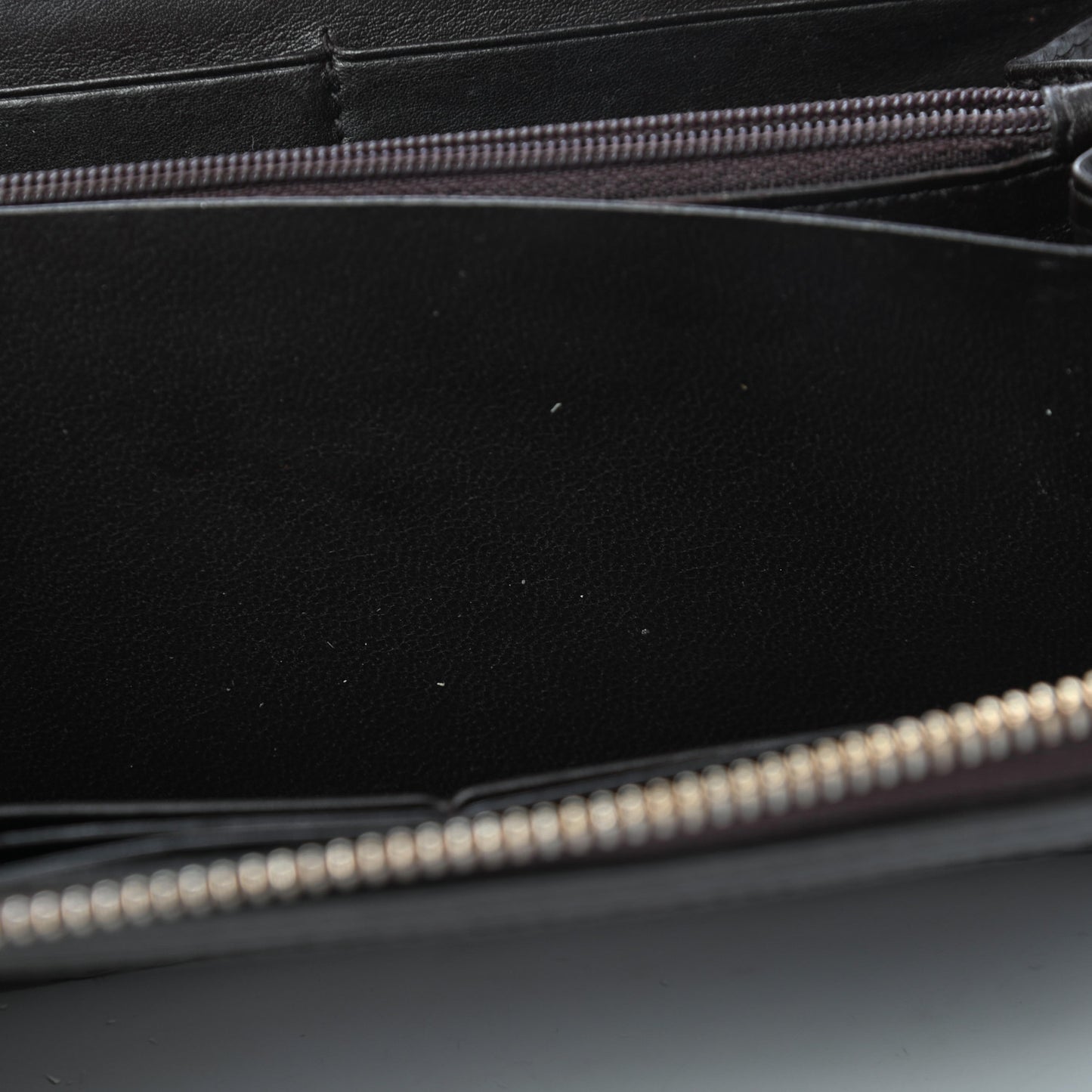 Guccissima Sukey Zip Around Wallet Dark Brown