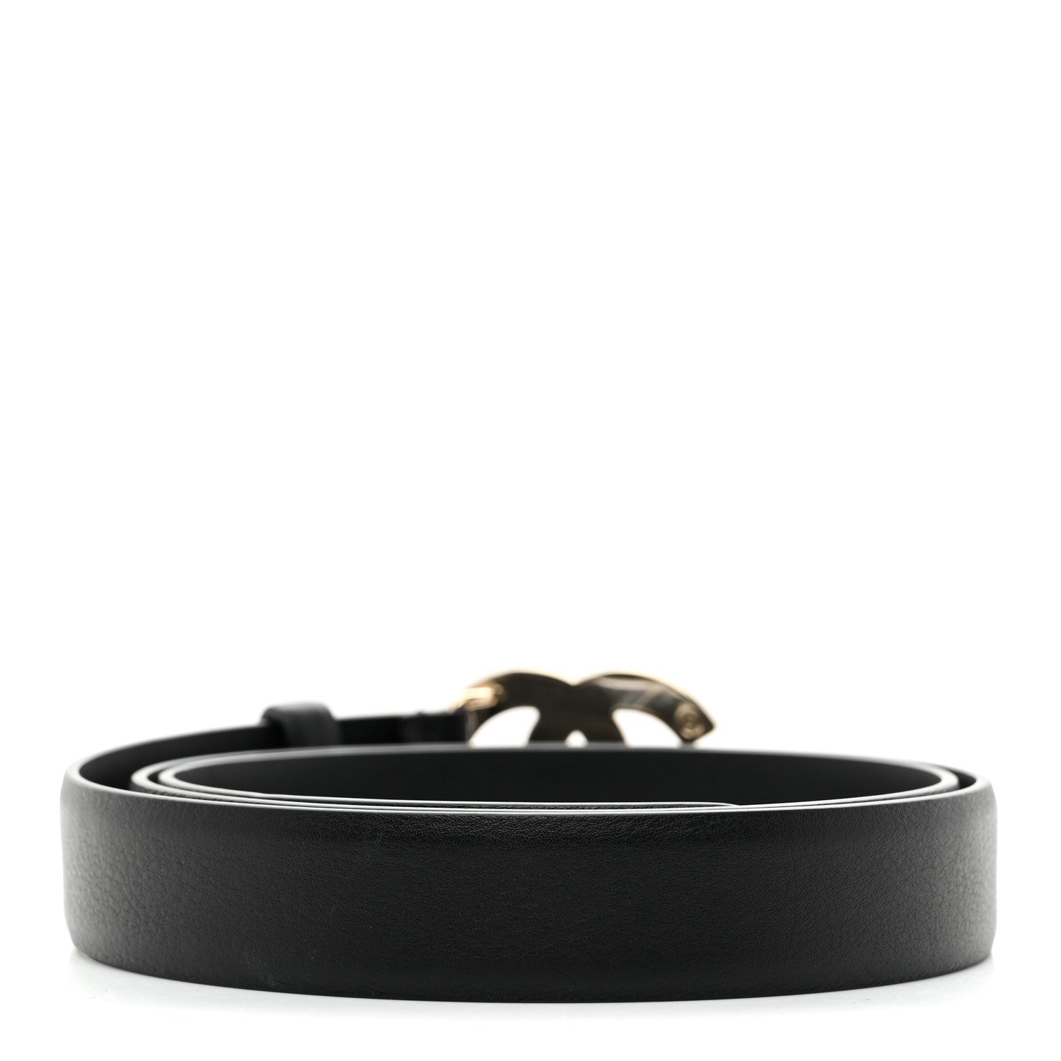 Chanel Calfskin Pearl Crystal CC 90 36 Belt Black 2 of 6