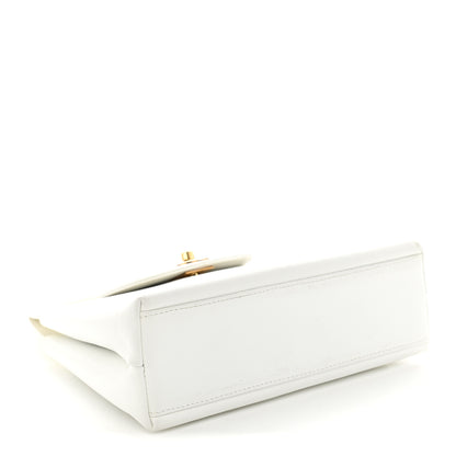 Chanel Caviar Top Handle Bag White 4 of 14