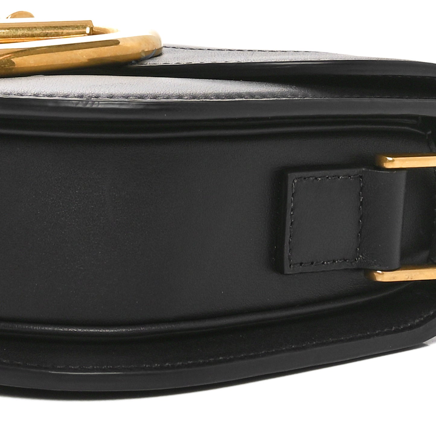Smooth Calfskin Supervee Shoulder Bag Black