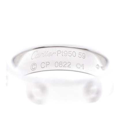 Cartier Platinum 5.5mm LOVE Ring 59 8.75 4 of 5