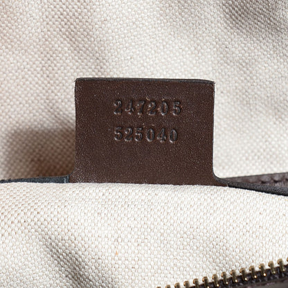 Gucci Monogram Vintage Web Medium Boston Dark Brown 7 of 8