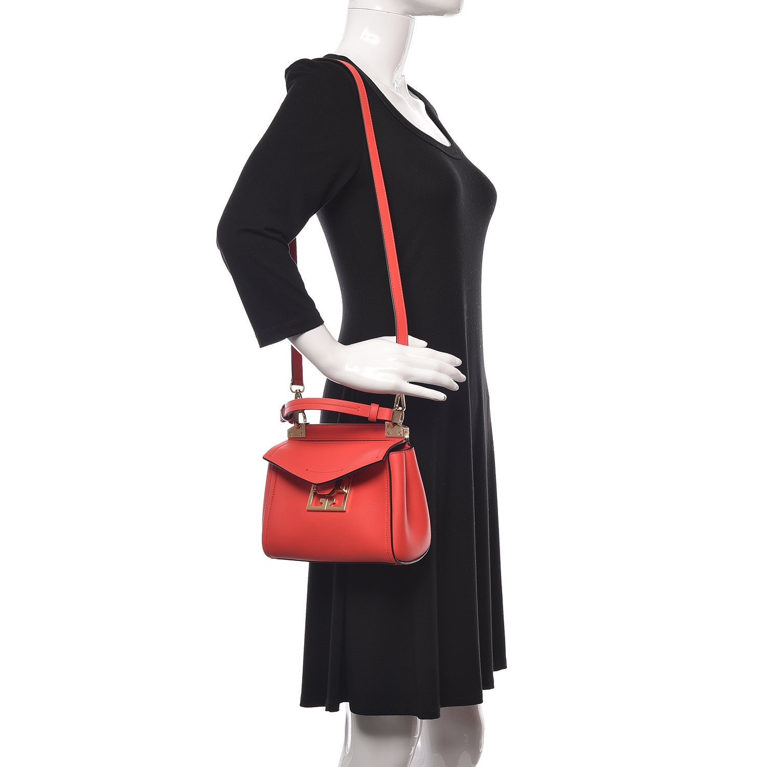 Givenchy Calfskin Mini Mystic Shoulder Bag Red 2 of 10