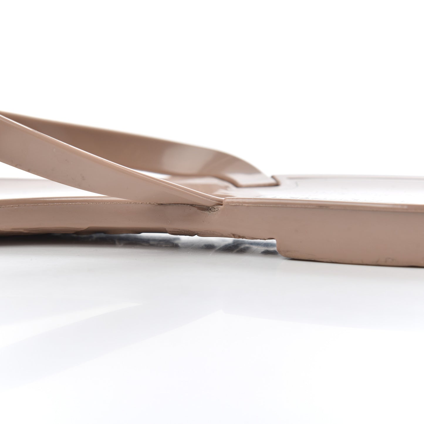 PVC Jelly Rockstud Bow Thong Sandals 41 Poudre